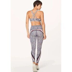 lululemon athletica Patterned Leggings - Black, White, Pink